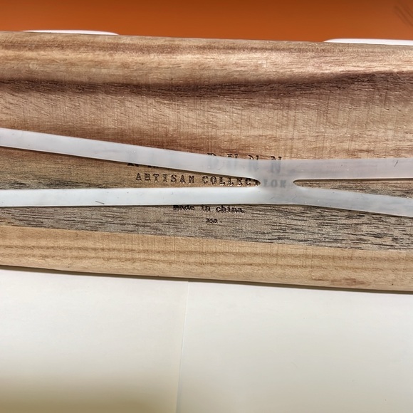 RAE DUNN set of 3 prep bowls PINCH SPRINKLE DASH with wood tray. - Picture 5 of 5